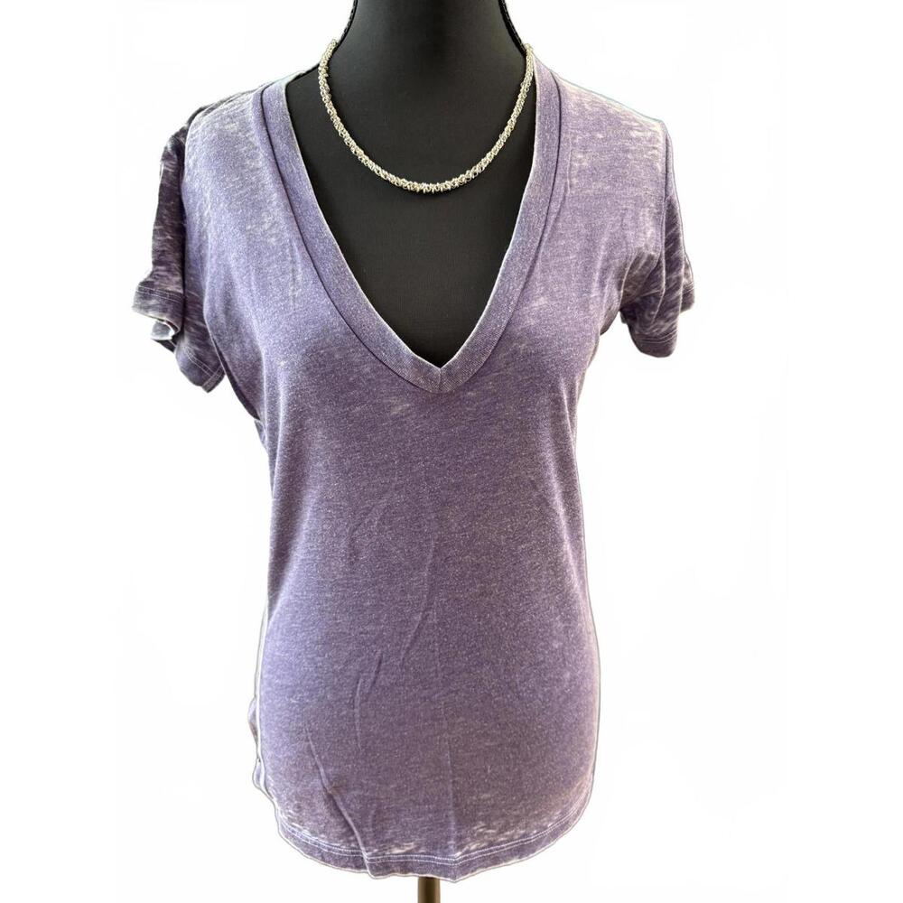 Aude NWOT Burnout Made-in-LA T-shirt-Size Small-Purple